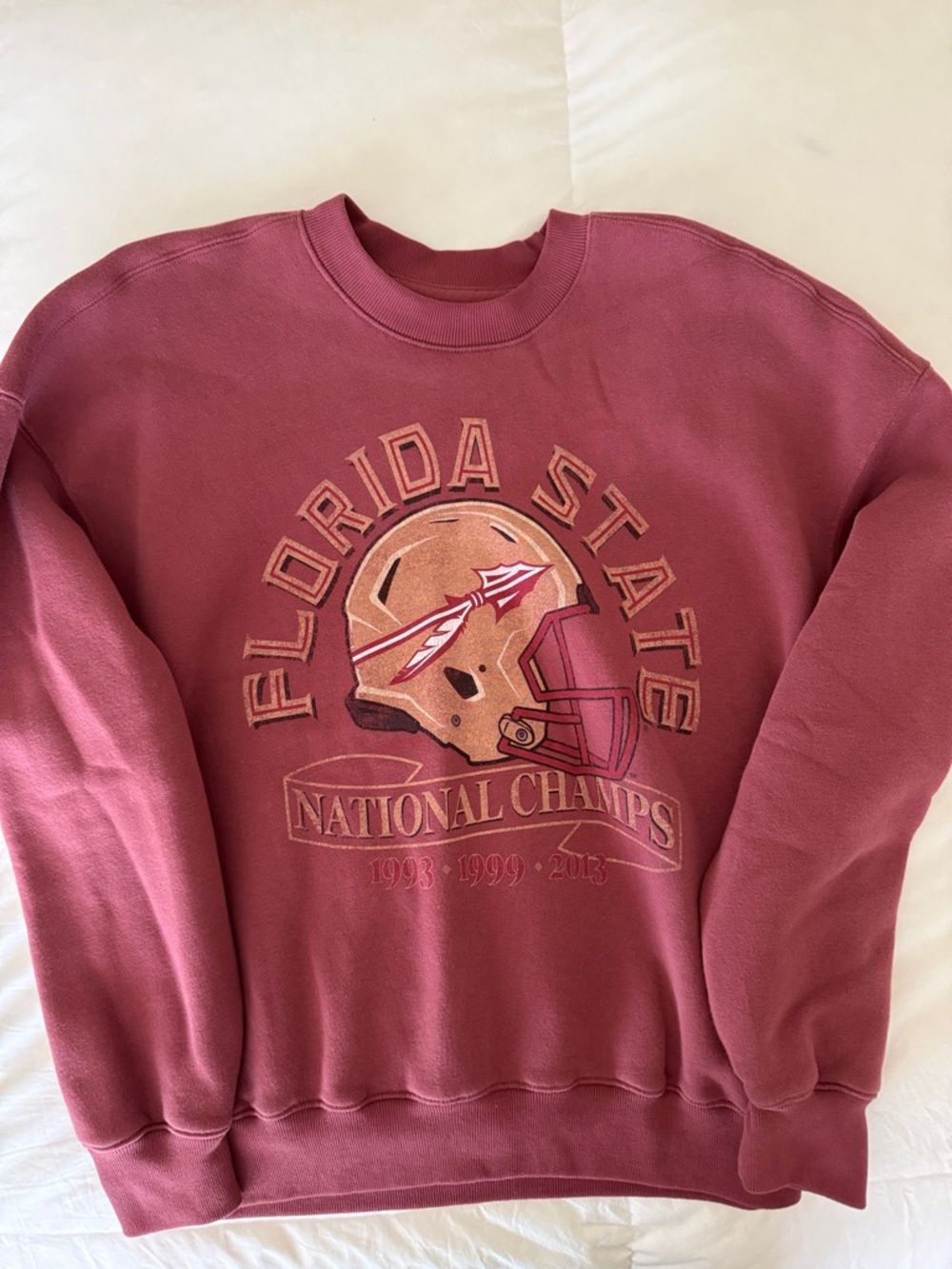 Hollister Florida State Maroon Crewneck Sweatshirt - Collegiate National Champs